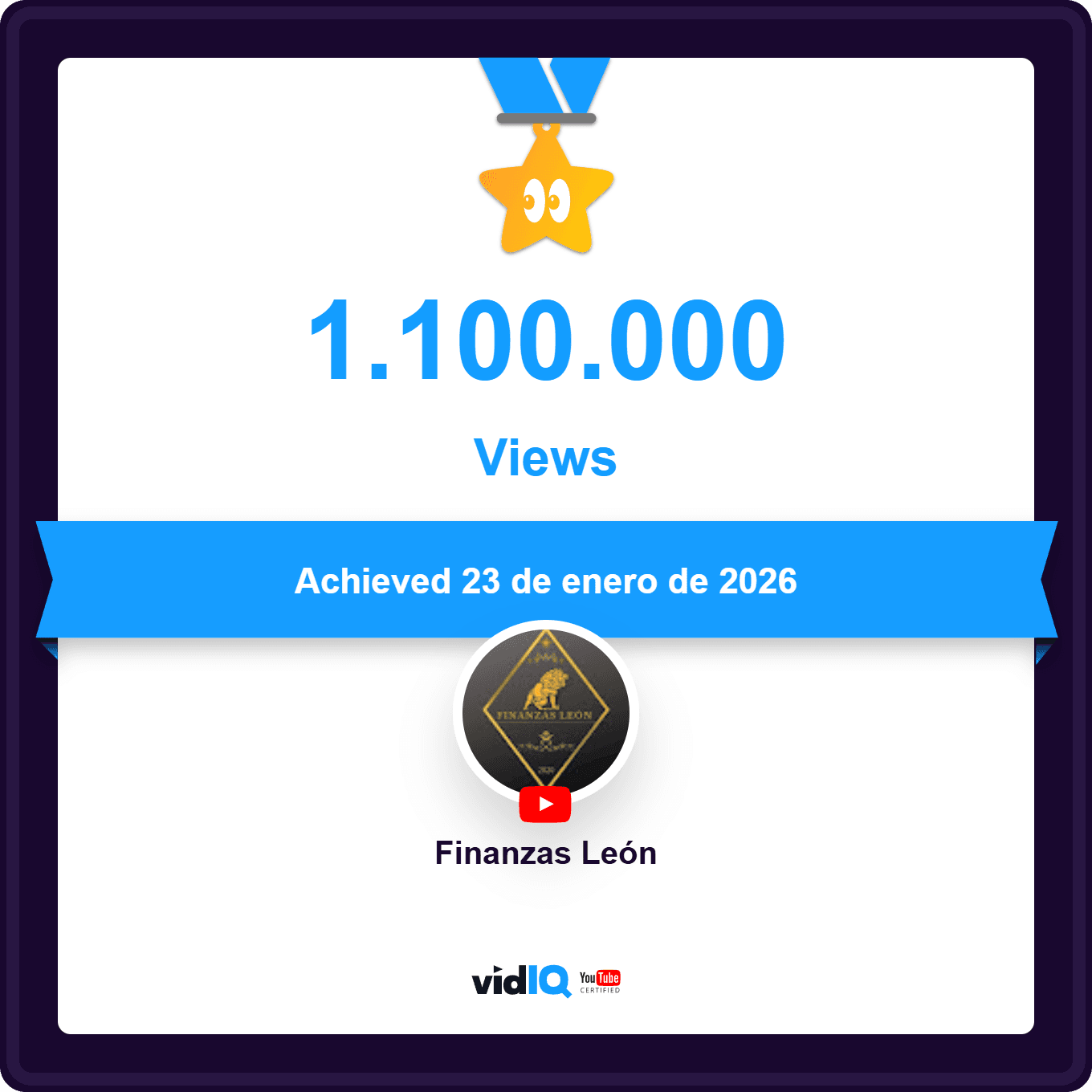 vidiq-certificate-views-Achieved-23-de-enero-de-2026